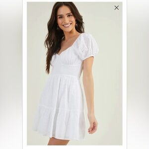 New with tags altard state willow eyelet mini dress